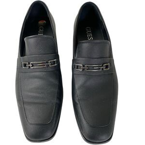 GUESS Men's Black Loafers 11 Hendo Horse bit w/ Guess logo